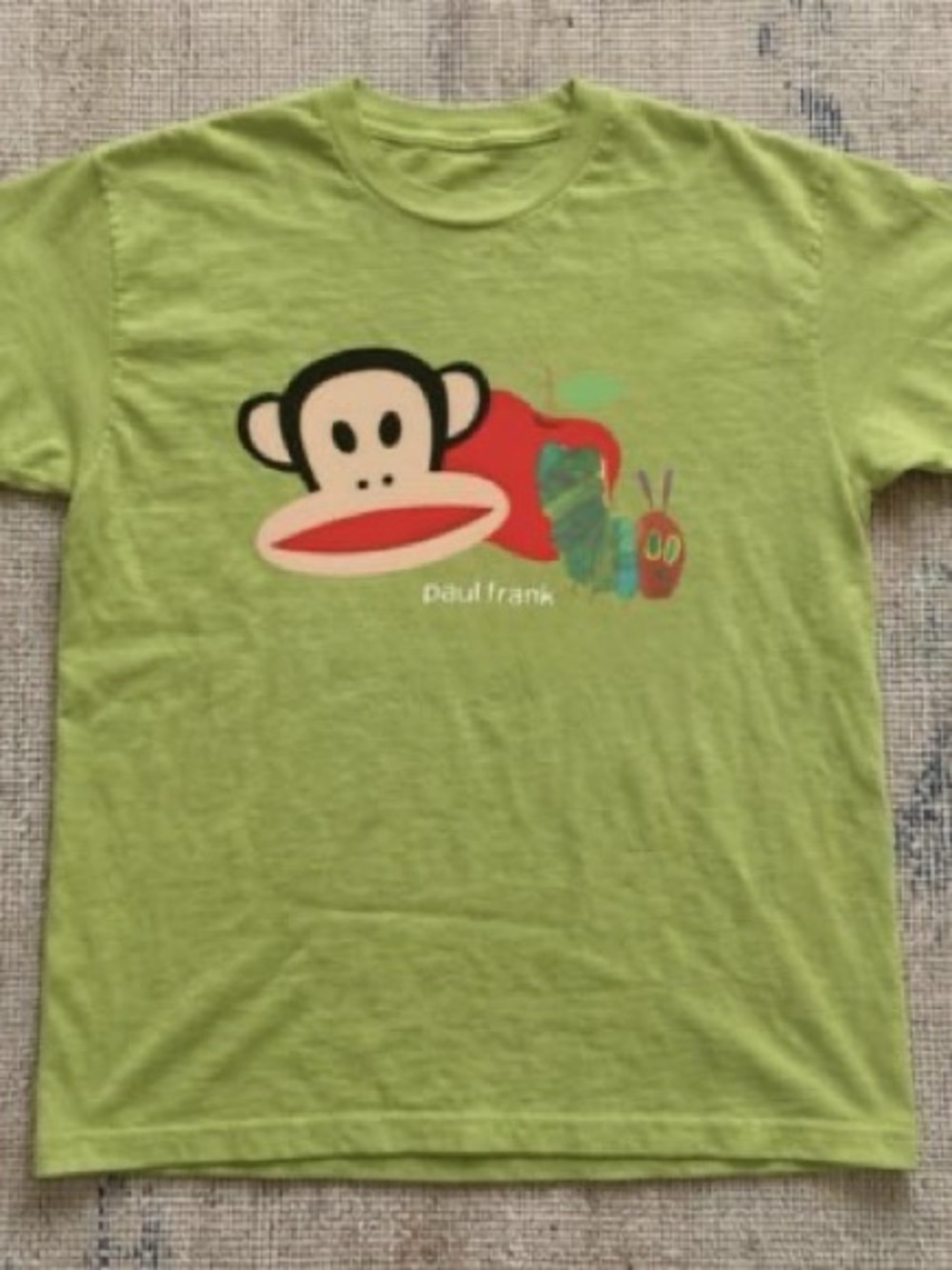 Paul Frank Green Graphic Tee - Monkey & Caterpillar